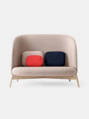 Two-seater Curved Backrest Sofa